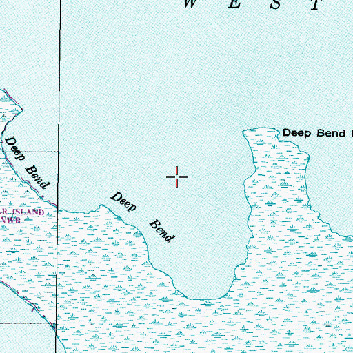 Topographic Map of Deep Bend, NC