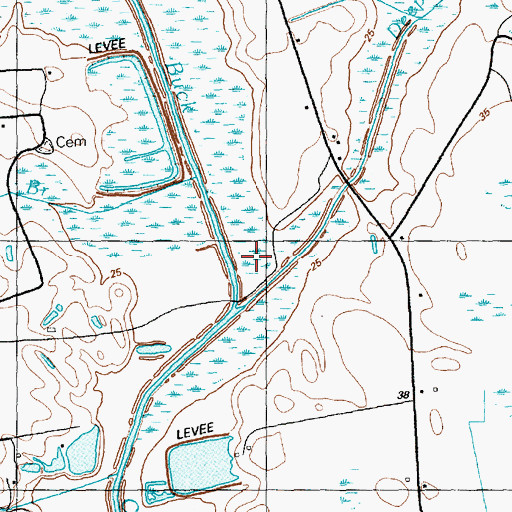 Topographic Map of Deep Branch, NC
