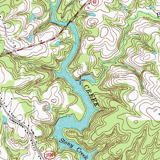 Topographic Map of Deep Creek, NC