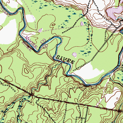 Topographic Map of Deep Creek, NC