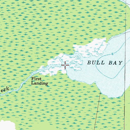 Topographic Map of Deep Creek, NC