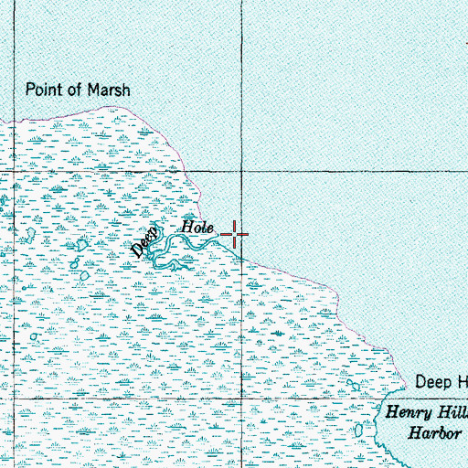 Topographic Map of Deep Hole, NC