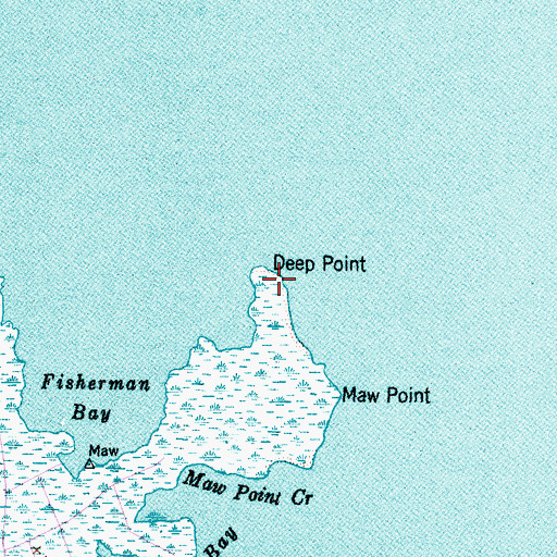 Topographic Map of Deep Point, NC