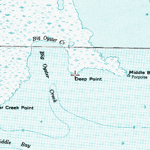 Topographic Map of Deep Point, NC