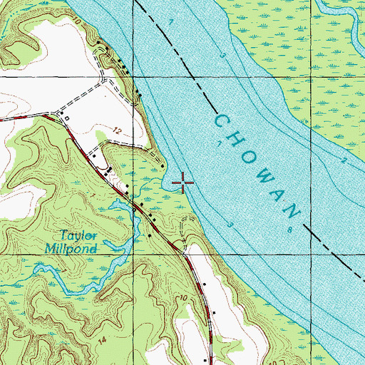 Topographic Map of Deep Swamp Branch, NC