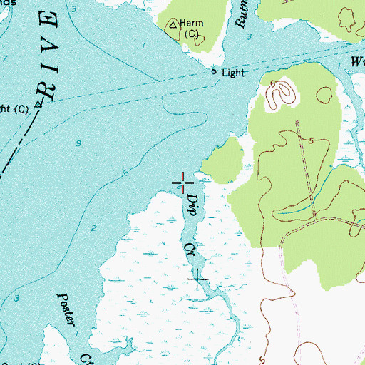 Topographic Map of Dip Creek, NC
