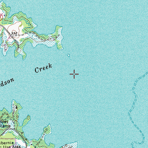 Topographic Map of Dodson Creek, NC
