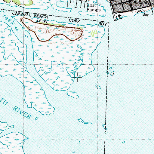 Topographic Map of Doshers Creek, NC