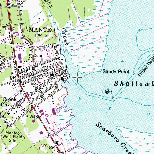 Topographic Map of Doughs Creek, NC