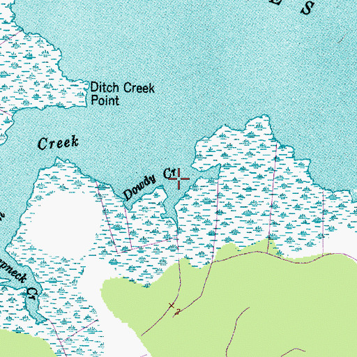 Topographic Map of Dowdy Creek, NC