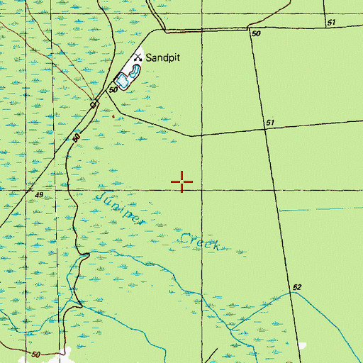 Topographic Map of Driving Creek, NC