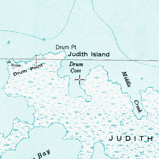 Topographic Map of Drum Cove, NC