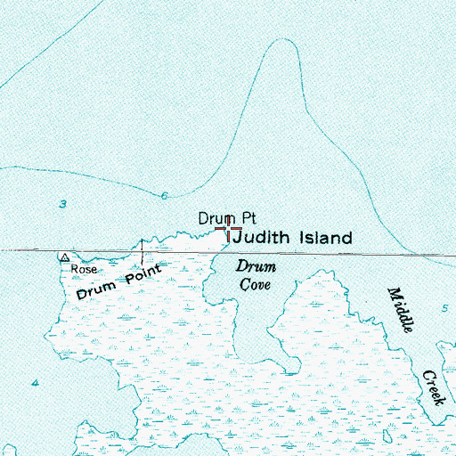 Topographic Map of Drum Point, NC