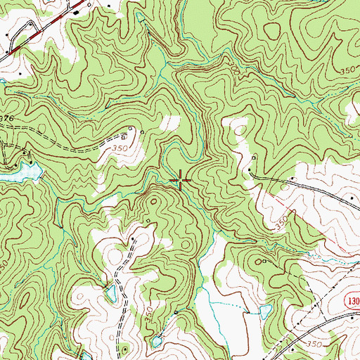 Topographic Map of Dry Fork, NC