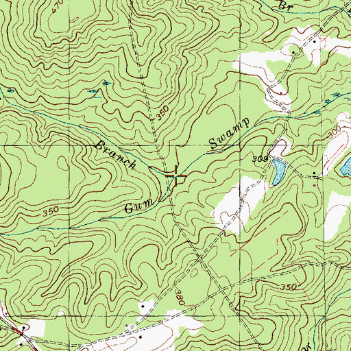 Topographic Map of Duck Pond Branch, NC