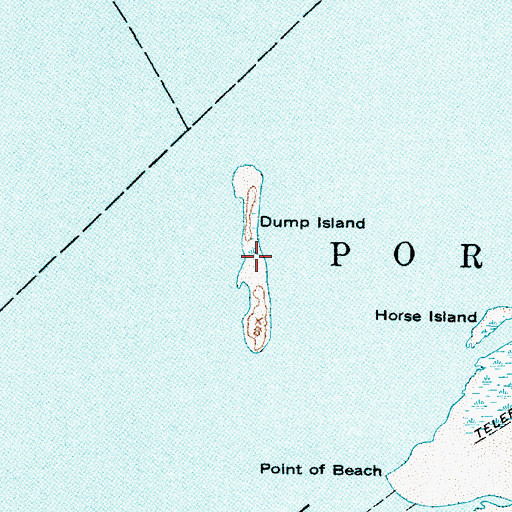 Topographic Map of Dump Island, NC