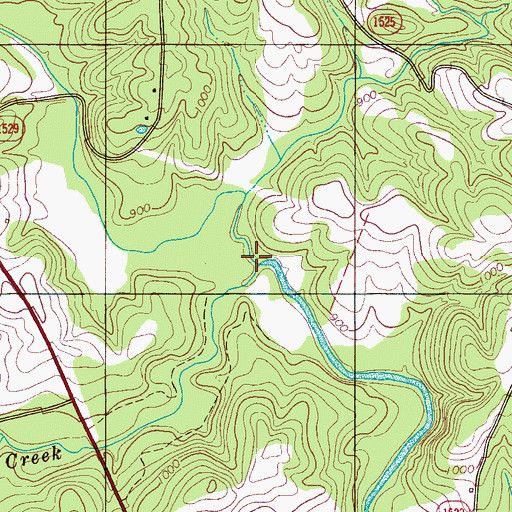 Topographic Map of Duncans Creek, NC