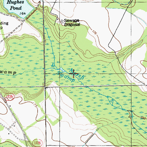 Topographic Map of Dunns Marsh, NC