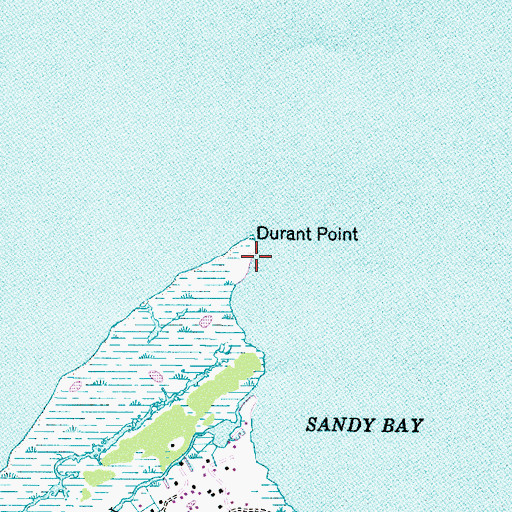 Topographic Map of Durant Point, NC