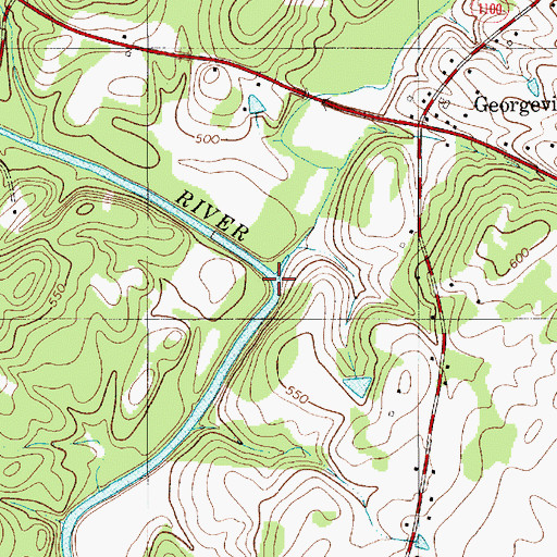 Topographic Map of Dutch Buffalo Creek, NC