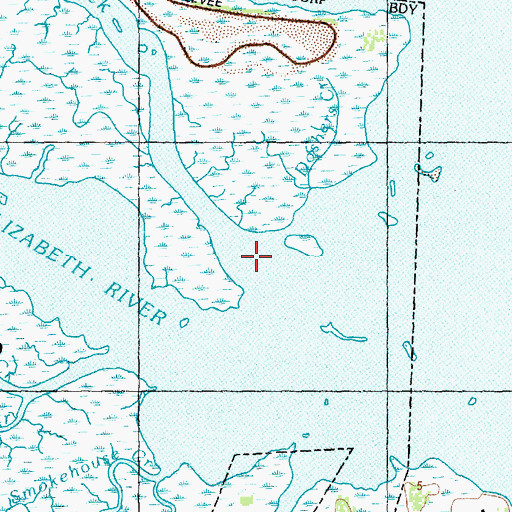 Topographic Map of Dutchman Creek, NC