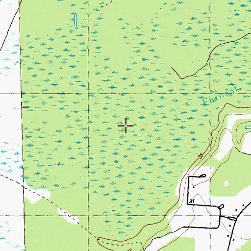 Topographic Map of Earnest Branch, NC