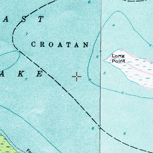 Topographic Map of East Lake, NC