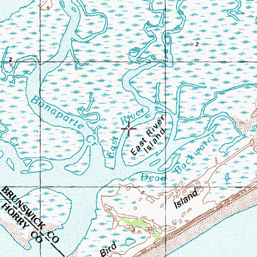 Topographic Map of East River, NC