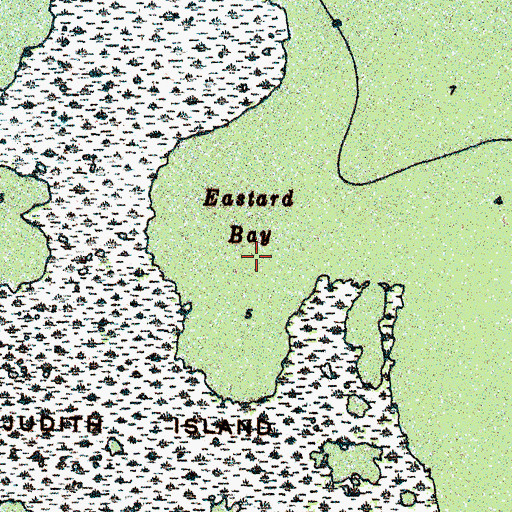 Topographic Map of Eastard Bay, NC