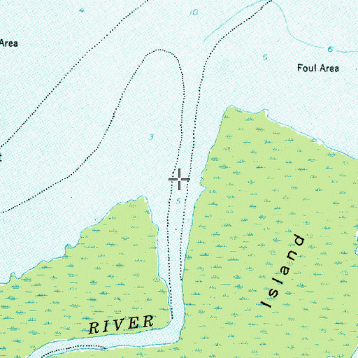 Topographic Map of Eastmost River, NC