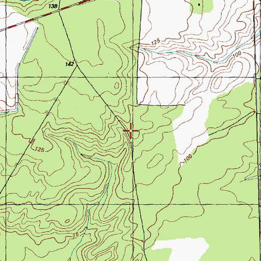 Topographic Map of Ebenezer Church, NC