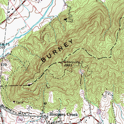Topographic Map of Edneyville 5, NC