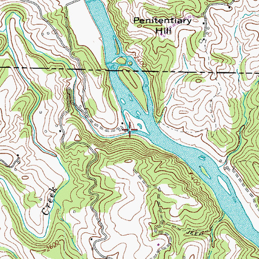 Topographic Map of Elk Creek, NC