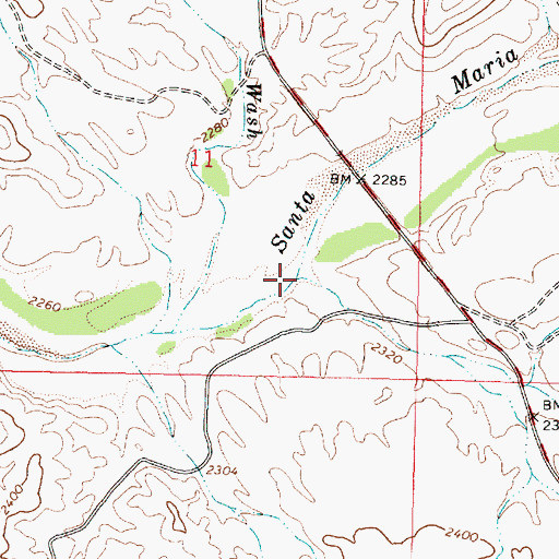Topographic Map of Quail Spring Wash, AZ