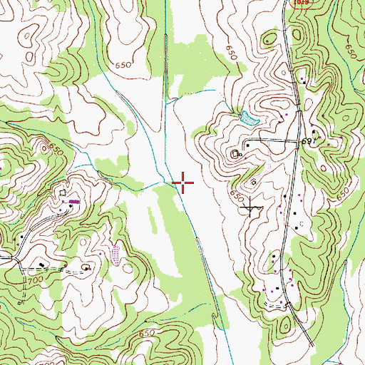 Topographic Map of Emerson Branch, NC