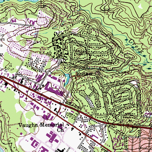 Topographic Map of Eutaw Church, NC