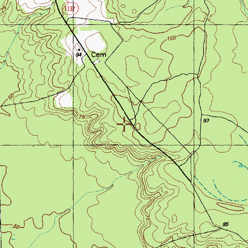 Topographic Map of Evening Light Chapel, NC