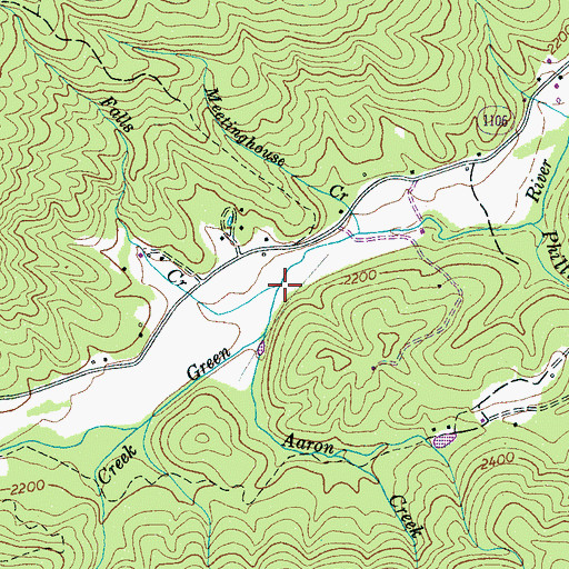 Topographic Map of Falls Creek, NC