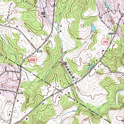 Topographic Map of Far Branch, NC