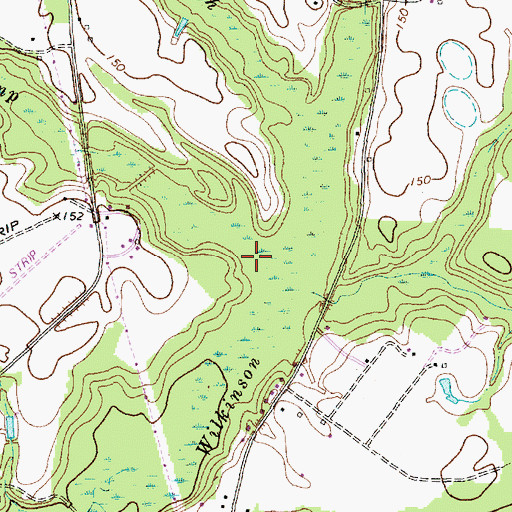 Topographic Map of First Swamp, NC
