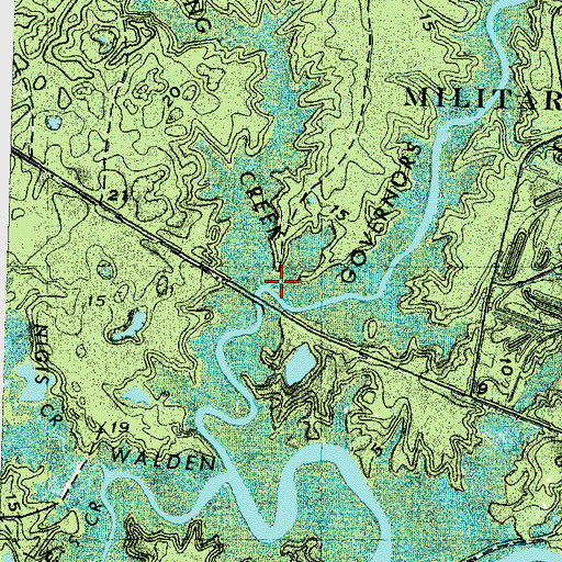 Topographic Map of Fishing Creek, NC
