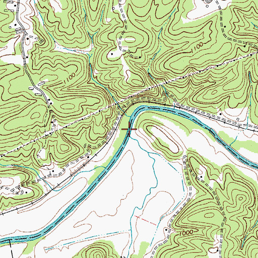 Topographic Map of Fishing Creek, NC