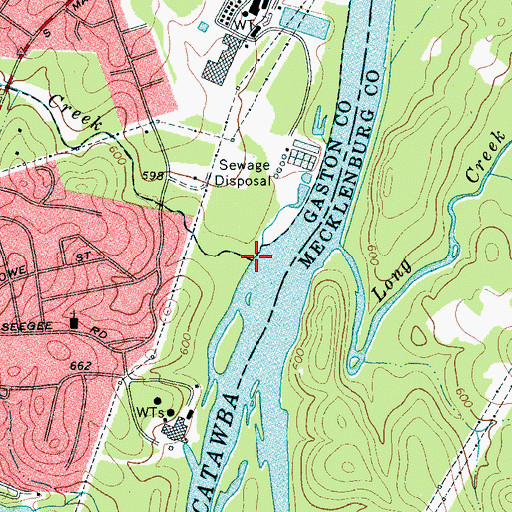 Topographic Map of Fites Creek, NC