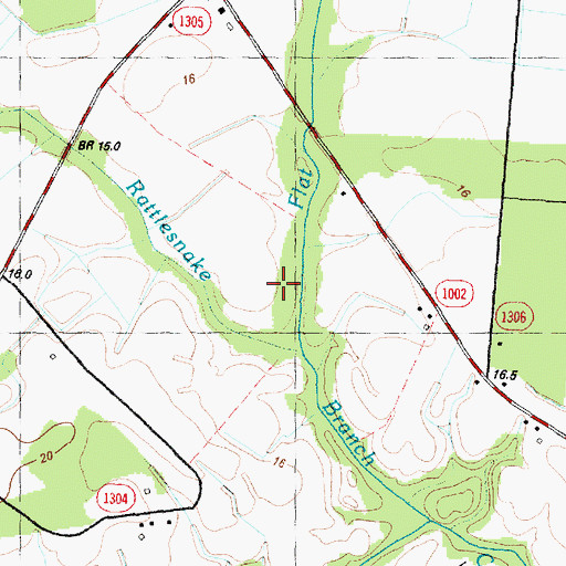 Topographic Map of Flat Swamp, NC