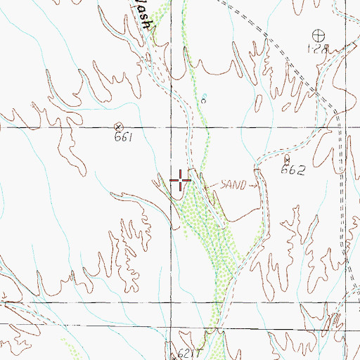 Topographic Map of Quail Wash, AZ