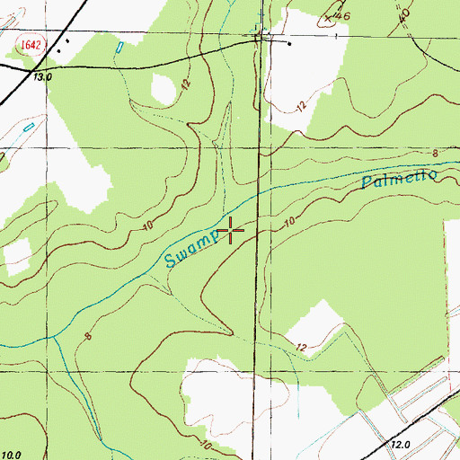 Topographic Map of Fork Swamp, NC