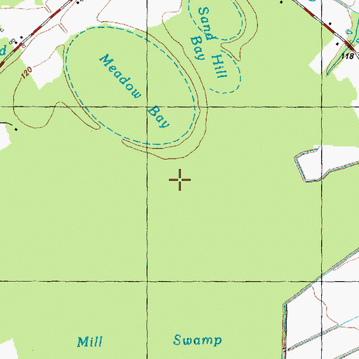 Topographic Map of Fox Bay, NC