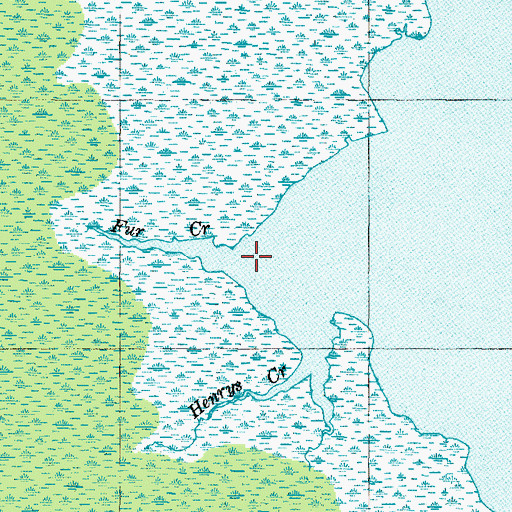 Topographic Map of Fur Creek, NC