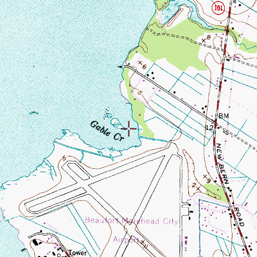 Topographic Map of Gable Creek, NC