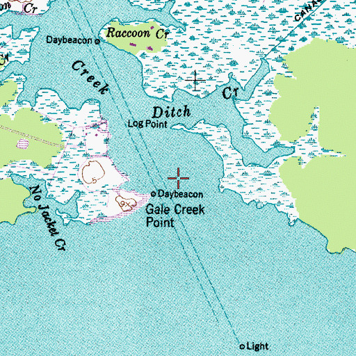 Topographic Map of Gale Creek, NC
